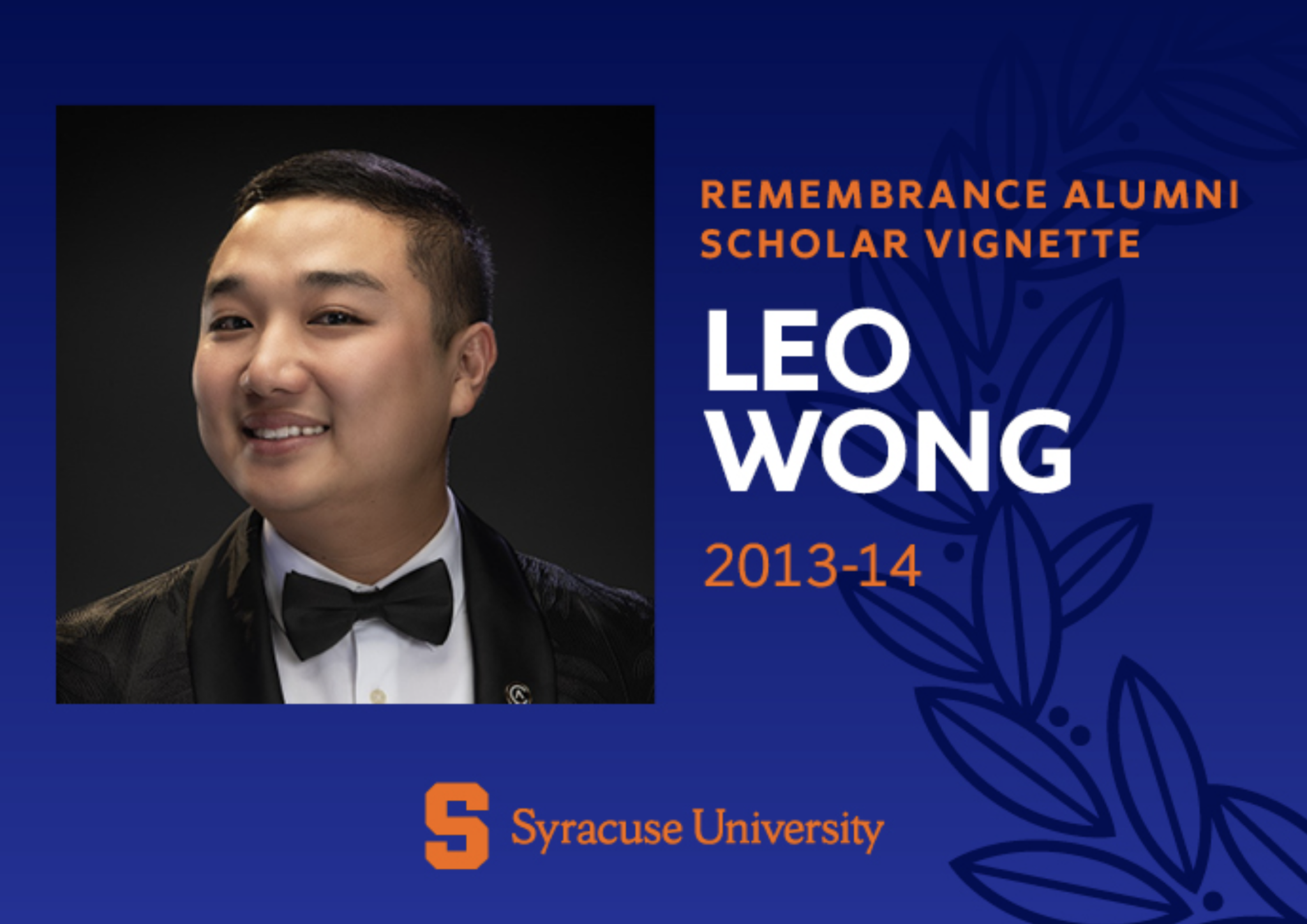 Leo Wong Remembrance Scholar vignette image
